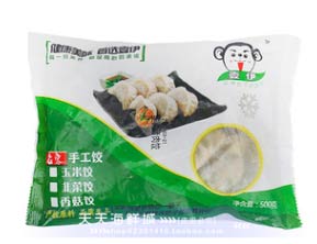 水饺包装展示图