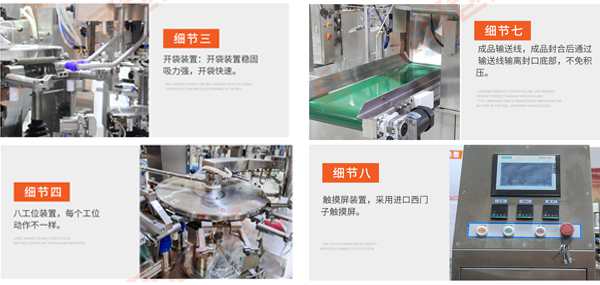 钢丝球颗粒链斗给袋式包装机细节图